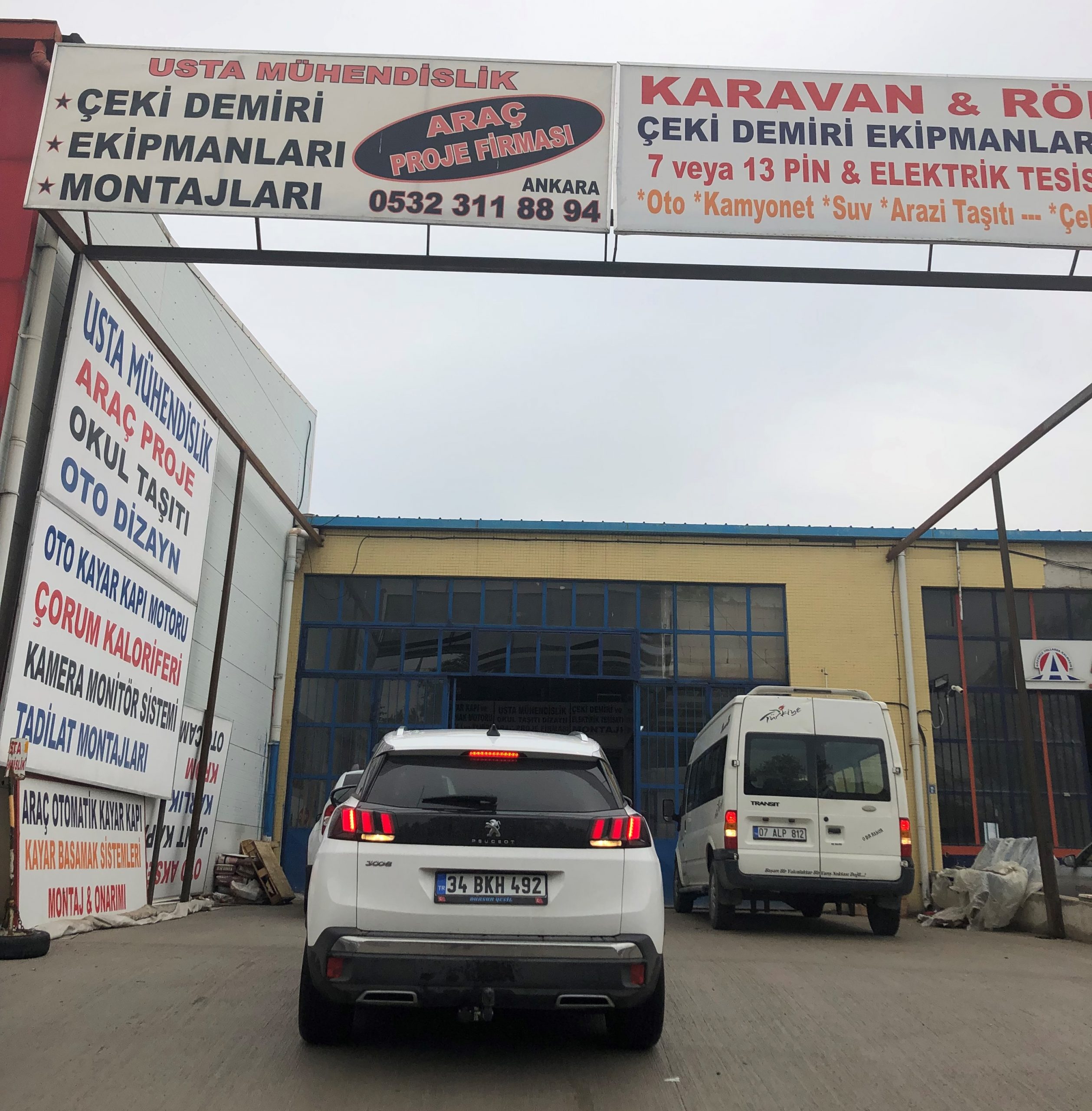 3008 PEUGEOT ÇEKİ DEMİRİ TAKMA MONTAJI VE ARAÇ PROJE ANKARA USTA MÜHENDİSLİK 05323118894