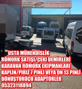 RÖMORK ATV ÇEKME KARAVAN SİNYAL SİSTEMİ TAKMA MONTAJI ÇEKİ KANCA DEMİRİ TAKMA SİNYAL SİSTEMİ TAKMA MONTAJI VE ARAÇ PROJE FİRMASI USTA MÜHENDİSLİK ANKARA 05323118894