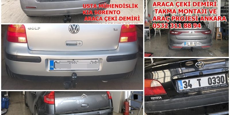 RENAULT TALISMAN /CITROEN C4 / TOYOTA/VW GOLF KIA SORENTO ÇEKİ DEMİRİ TAKMA MONTAJI VE ARAÇ PROJE ANKARA USTA MÜHENDİSLİK