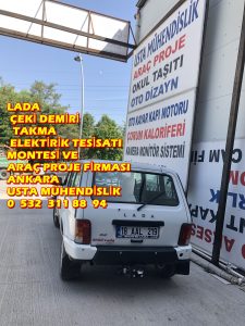 LADA NİVA ÇEKİ DEMİRİ TAKMA MONTAJI VE ARAÇ PROJE FİRMASI ANKARA USTA MÜHENDİSLİK