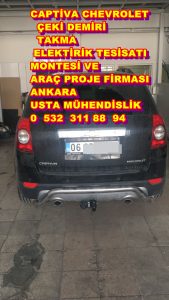 CAPTİVA CHEVROLET ÇEKİ DEMİRİ TAKMA MONTAJI VE ARAÇ PROJE ANKARA USTA MÜHENDİSLİK 05323118894