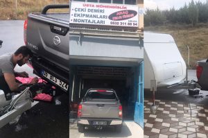 NAVARA KAMYONET araçlara Çeki Demiri TAKMA BAGLAMA MONTAJ ve araç proje firması ANKARA USTA MÜHENDİSLİK 05323118894