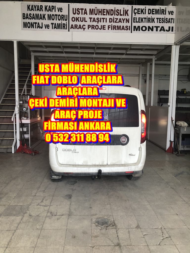 FIAT DOBLO ÇEKİ DEMİRİ TAKMA MONTAJI VE ARAÇ PROJE ANKARA USTA MÜHENDİSLİK 05323118894