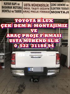 Toyota Hılux »KAMYONET ÇİFT TEK KABİN 4X4/4X2/ ÇEKİ KANCASI DEMİRİ MONTAJI ANKARA » ARAÇ PROJE FİRMASI ANKARA USTA MÜHENDİSLİK 05323118894