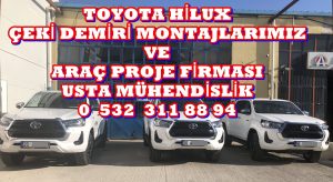 Toyota Hılux »KAMYONET ÇİFT TEK KABİN 4X4/4X2/ ÇEKİ KANCASI DEMİRİ MONTAJI ANKARA » ARAÇ PROJE FİRMASI ANKARA USTA MÜHENDİSLİK 05323118894