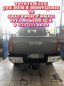 Toyota Hılux »KAMYONET ÇİFT TEK KABİN 4X4/4X2/ ÇEKİ KANCASI DEMİRİ MONTAJI ANKARA » ARAÇ PROJE FİRMASI ANKARA USTA MÜHENDİSLİK 05323118894