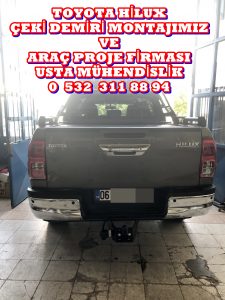 Toyota Hılux »KAMYONET ÇİFT TEK KABİN 4X4/4X2/ ÇEKİ KANCASI DEMİRİ MONTAJI ANKARA » ARAÇ PROJE FİRMASI ANKARA USTA MÜHENDİSLİK 05323118894