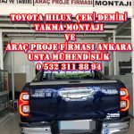 Toyota Hılux »KAMYONET ÇİFT TEK KABİN 4X4/4X2/ ÇEKİ KANCASI DEMİRİ MONTAJI ANKARA » ARAÇ PROJE FİRMASI ANKARA USTA MÜHENDİSLİK 05323118894