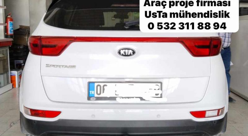 kıa sportage çeki demiri montajı ankara ve araç proje firması usta mühendislik ankara