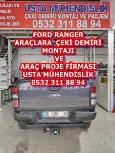 ford ranger kamyonet Çeki Demiri montajı ankara çeki demiri maliyeti fiyatı projesi usta mühendislik ankara 05323118894