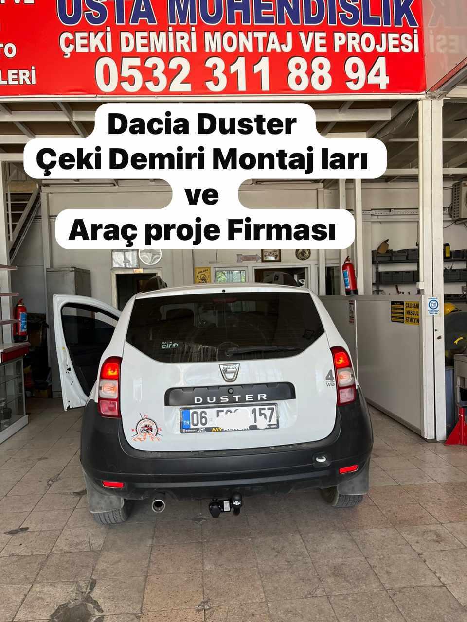 dacıa duster  Çeki Demiri takma montajı çeki demiri fiyatı maliyeti fiyatı ankara usta mühendislik ankara