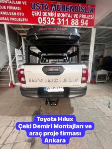 TOYOTA-HILUX-KAMYONET-CEKI-DEMIRI-TAKMA-MONTAJ SINYAL-PIRIZ-SISTEMI-BAGLAMA-MONTAJI-VE-ARAC-PROJE-FIRMASI-ANKARA-OSTİM USTA MÜHENDİSLİK 05323118894