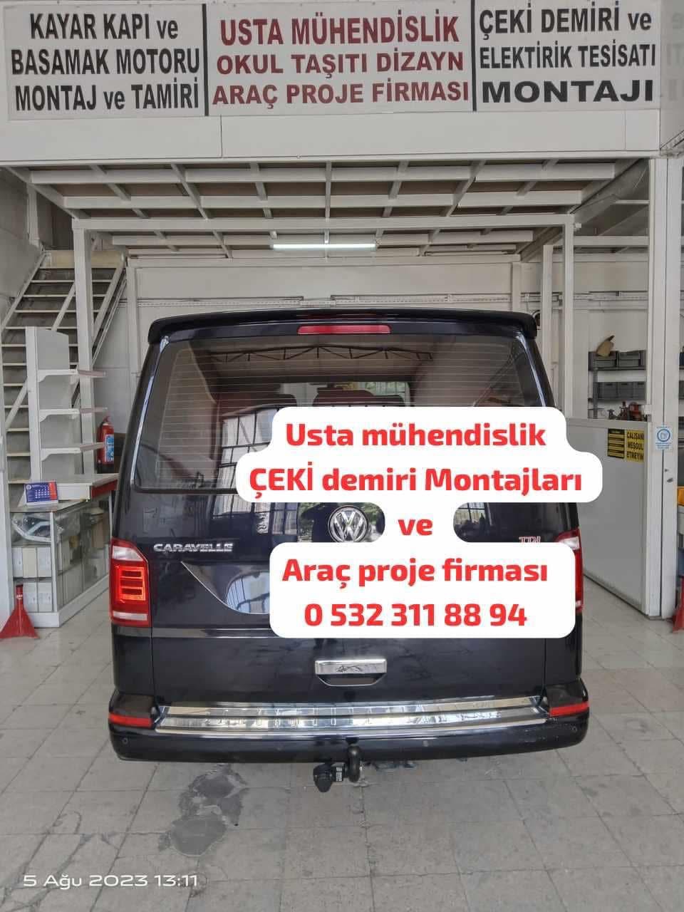 VOLSWAGEN CARAVELLA KAMYONET ARAÇLARA ÇEKİ DEMİRİ TAKMA MONTAJLARI VE ARAÇ PROJE FİRMASI ANKARA USTA NÜHENDİSLİK ANKARA05323118894