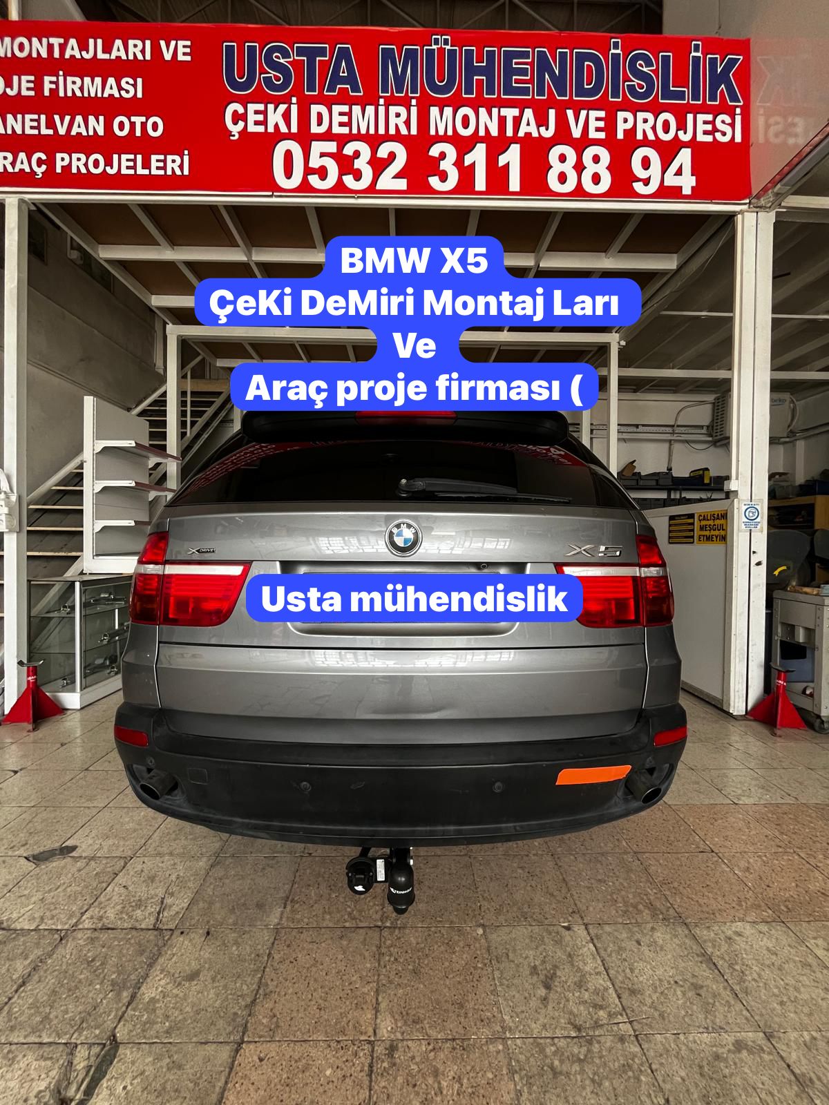 x 5 bamw x 5 bmw çeki demiri takma montajı ve araç proje firması ankara USTA MÜHENDİSLİK 05323118894